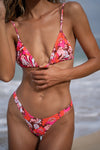 Rylan Shirred Triangle Top - Sunset