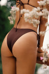 Daria String Bottom - Dark Truffle Ribbed