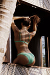 Piper Ribbed II Moderate Coverage Bottoms - Melon Ribbed