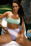 Hannah Mid Waist Bottom - Wisteria