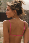 Gemma Top - Hot Pink Floral Terry