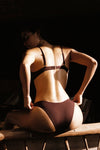 Piper Padded Ribbed Top - Dark Truffle Ribbed