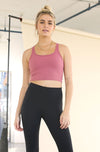 Racerback Crop Tank - Berry