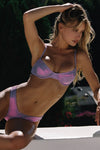 Nova Underwire Bra Top - Purple Metallic