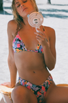 Rylan Shirred Triangle Top - Palm Beach