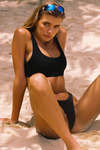 Savannah Top - Black Crinkle