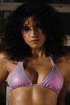 Morgan Halter Top - Purple Metallic