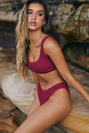 Emma Crinkle Set - Sangria