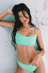 Piper Ribbed Top - Melon Ribbed