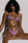 Naya String Bottom - Purple Metallic