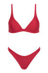 Bella Bralette Set - Red