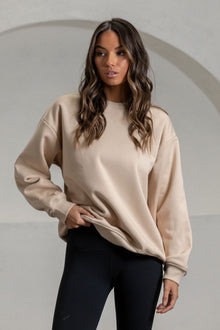  Fleecelux Oversize Sweatshirt - Champagne