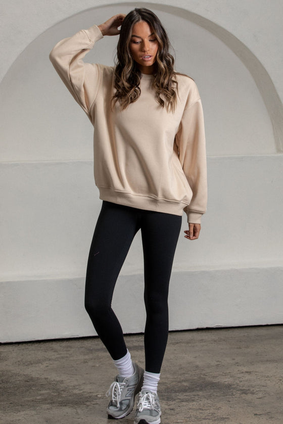 Fleecelux Oversize Sweatshirt - Champagne