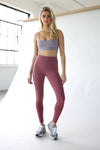 7/8 High-Rise Core Legging - Rosewood