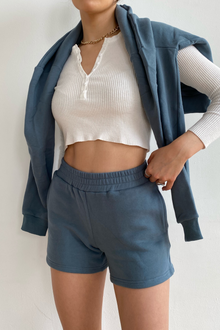  Softlux Shorts - Slate Blue