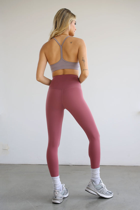 7/8 HIGH-RISE ENERGIZE LEGGING - ROSEWOOD