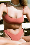 Penny Top - Terracotta Crinkle