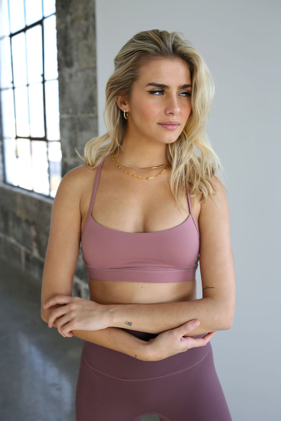 Flow Bra - Dusty Rose