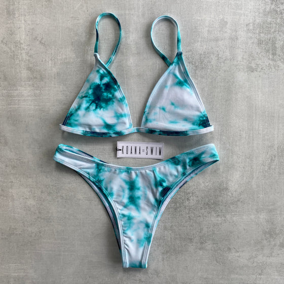 Willow Top x Piper Bottom - Tie Dye Emerald