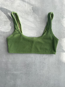  Emma Crinkle Top - Matcha Green