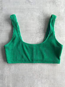  Emma Crinkle Top - Jade Green