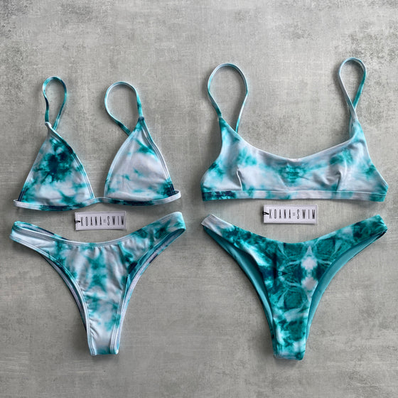 Willow Top x Piper Bottom - Tie Dye Emerald