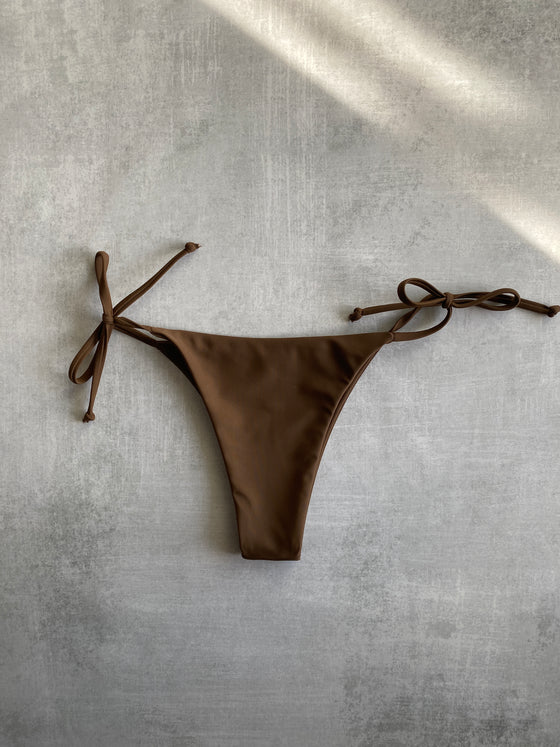 Leia String Bottom - Chocolate Brown