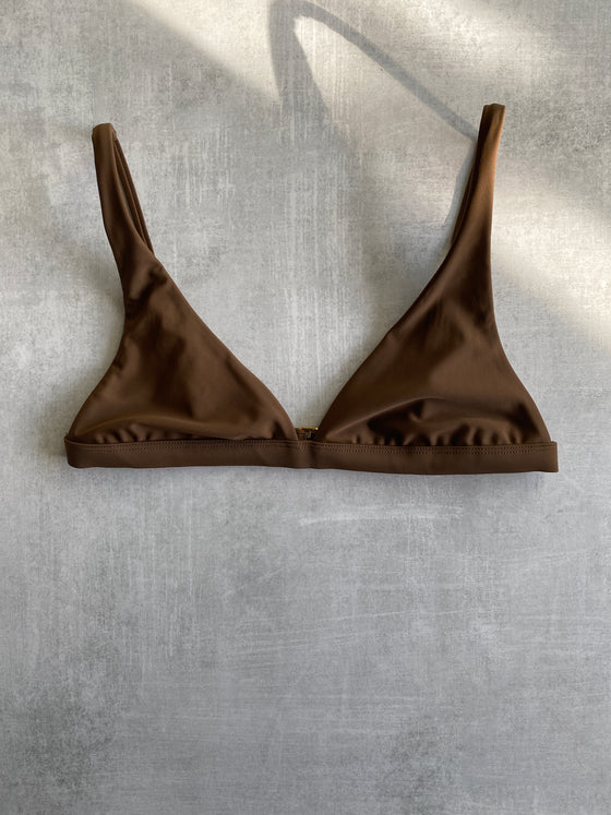 Bella Bralette Top - Chocolate Brown