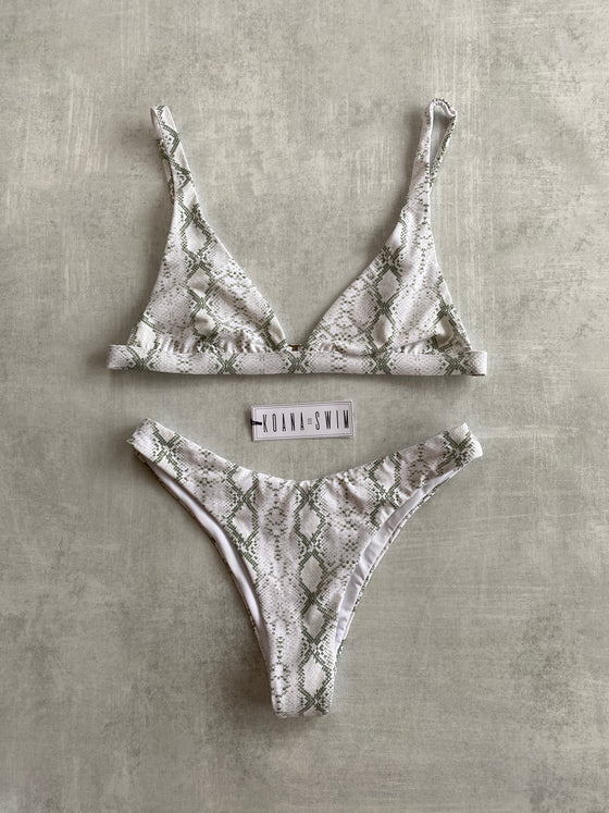 Bella Bralette Top - Light Python