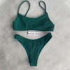 Piper Ribbed Set - Forest Green