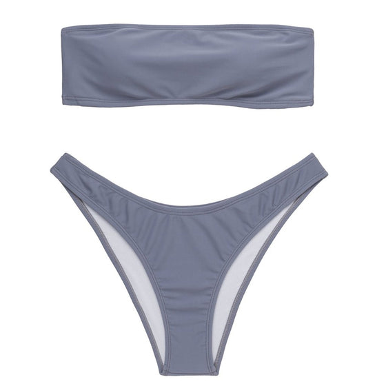 Beck Strapless Top - Pebble