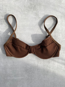  Nova Underwire Bra - Brown Ribbed