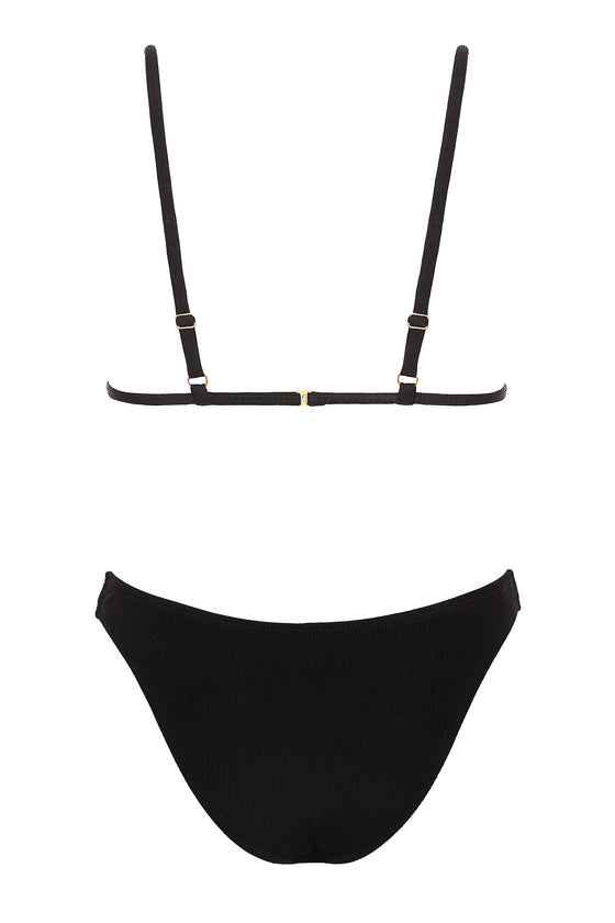 Roza Ribbed Bottom - Black
