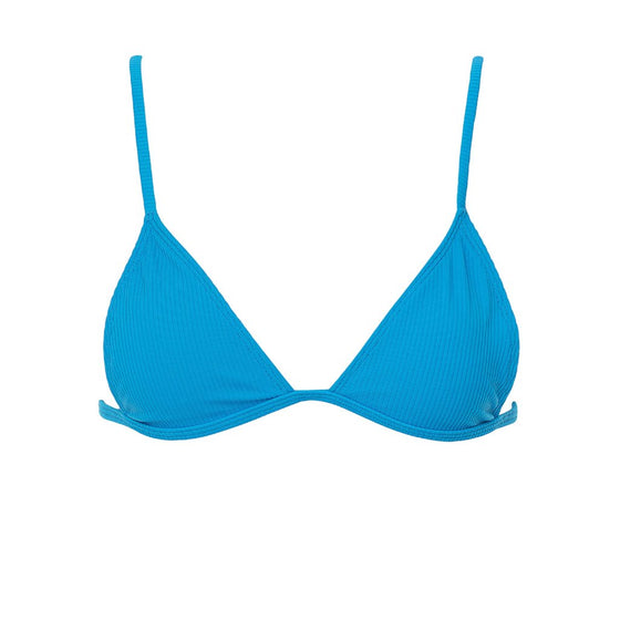 Willow Ribbed Top - Azure Blue